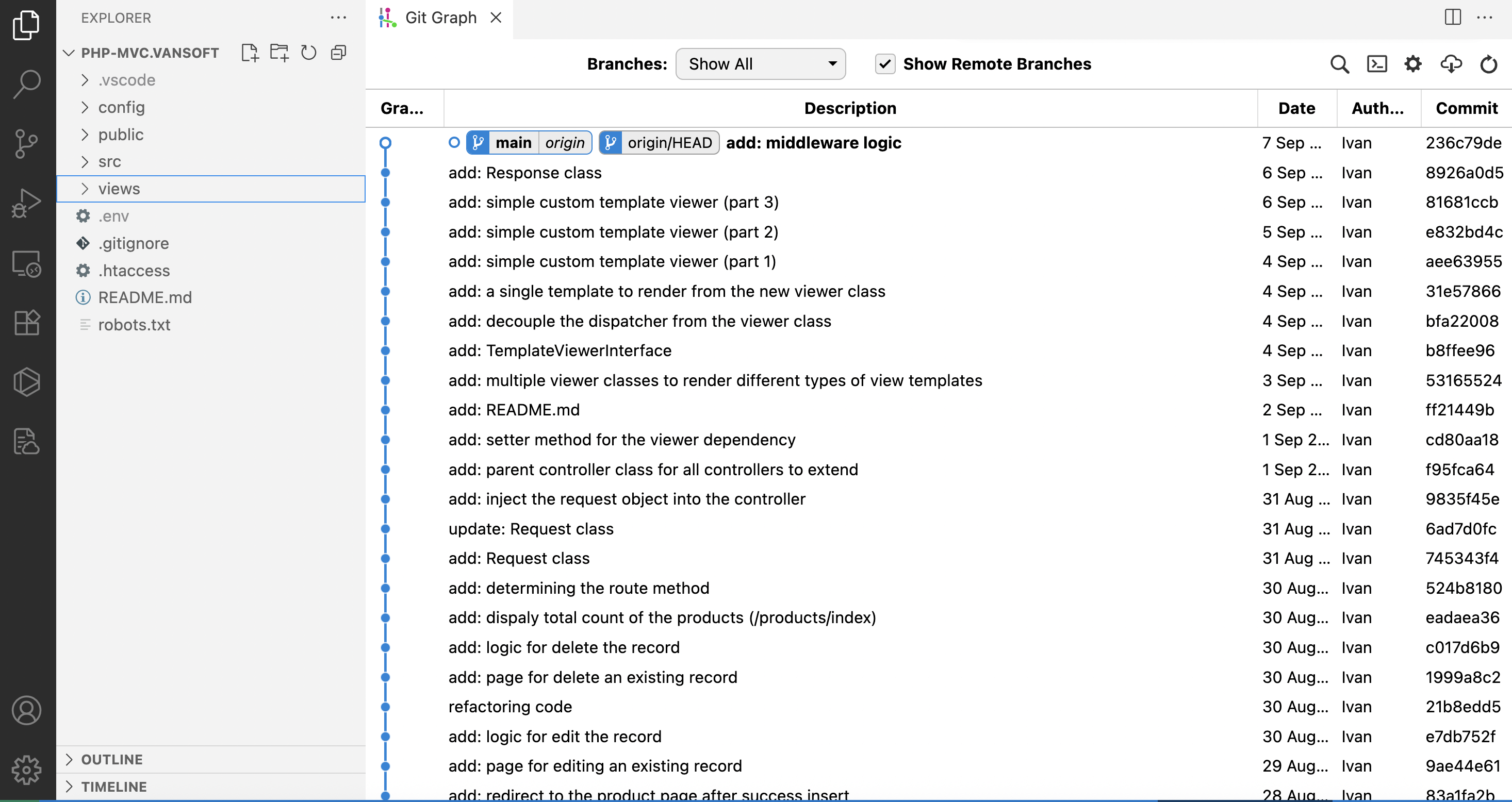PHP MVC Framework use SOLID